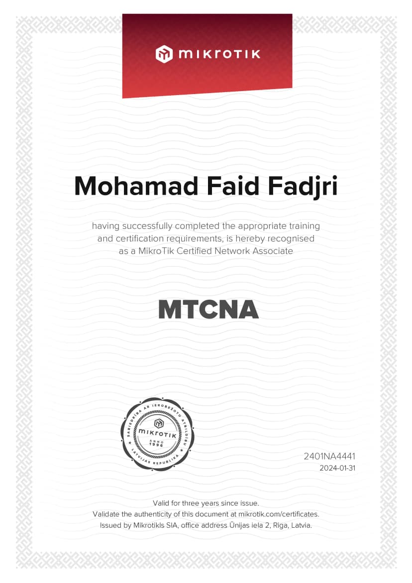 MTCNA - MikroTik Certified Network Associate